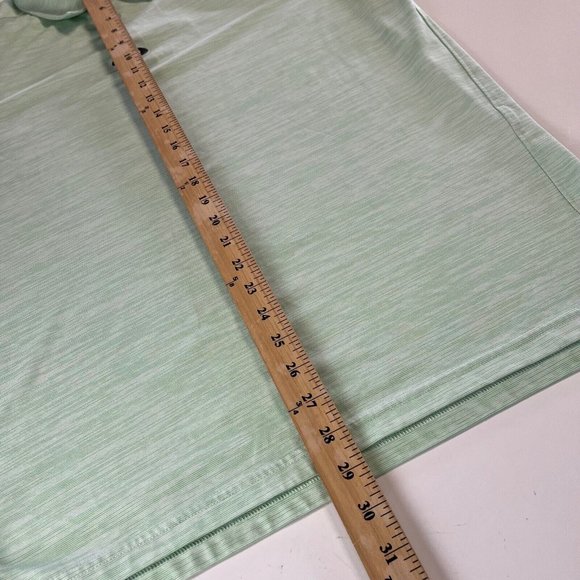 OAKLEY Stretch Performance Golf Polo Shirt Green Micro Stripe Men XL Tailor Fit - Picture 7 of 8